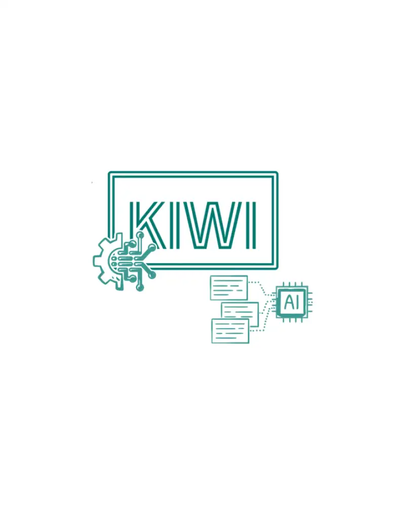 Das Logo von KIWI: KI-unterstützte Wirkungsmessung für Inklusionsunternehmen der Organisation Bundesarbeitsgemeinschaft Inklusionsfirmen e.V.