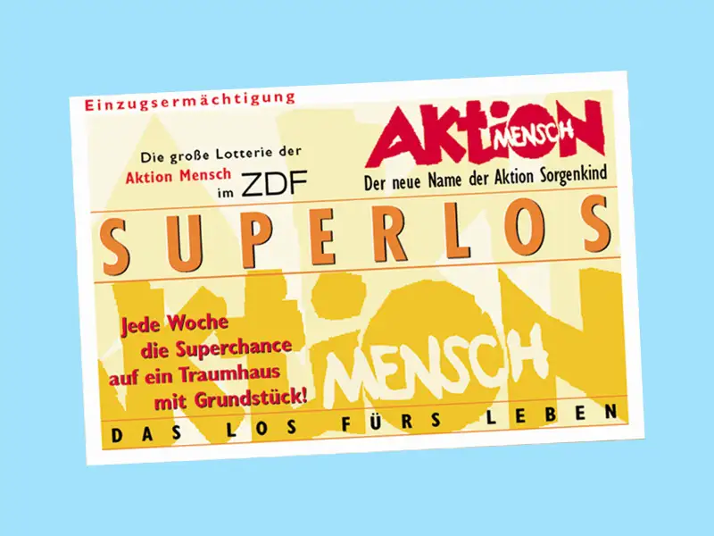 Das Superlos der Aktion Mensch aus dem Jahr 1996.