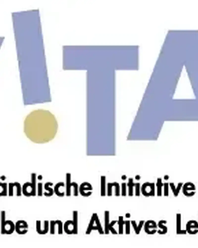 Logo mit dem Schriftzug: Vital! Vogtländische Initiative für Teilhabe und Aktives Leben e.V.