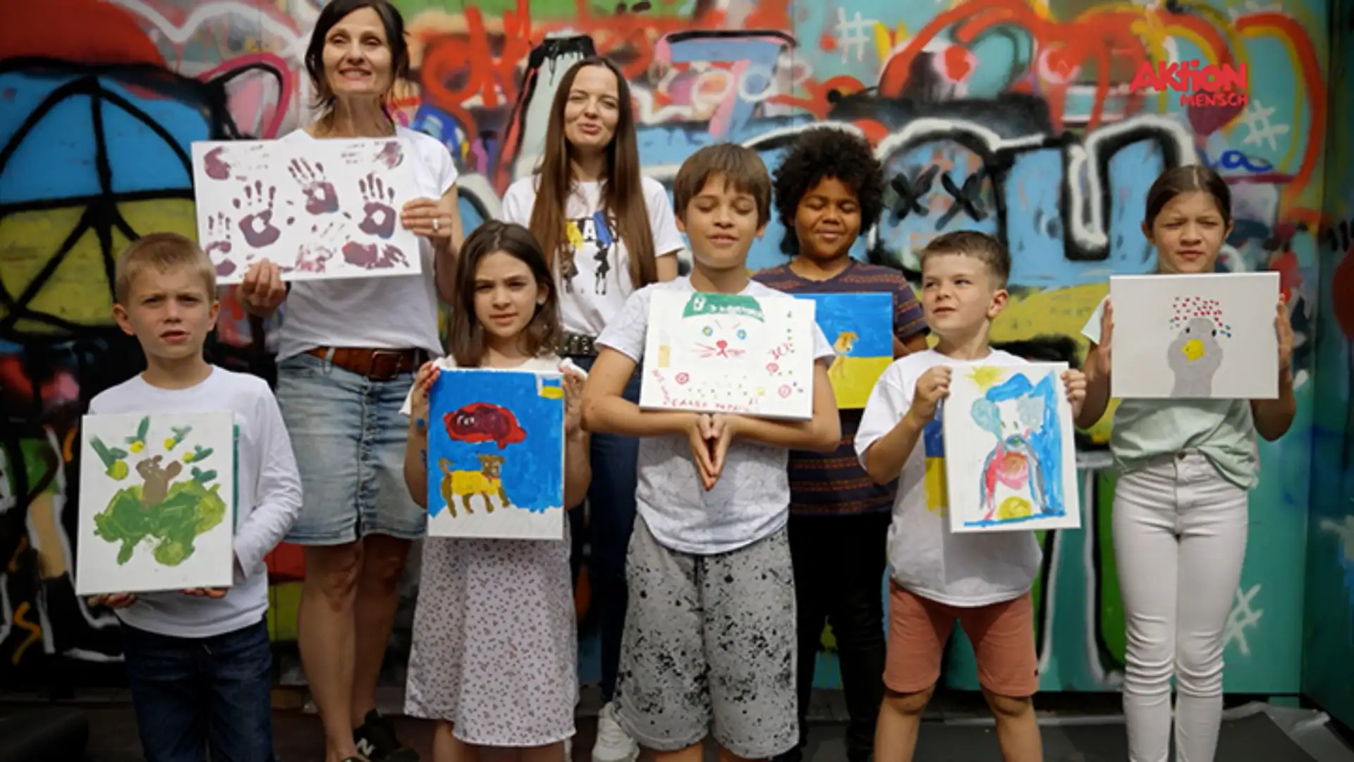 Video zum Kunstprojekt für ukrainische Kinder
