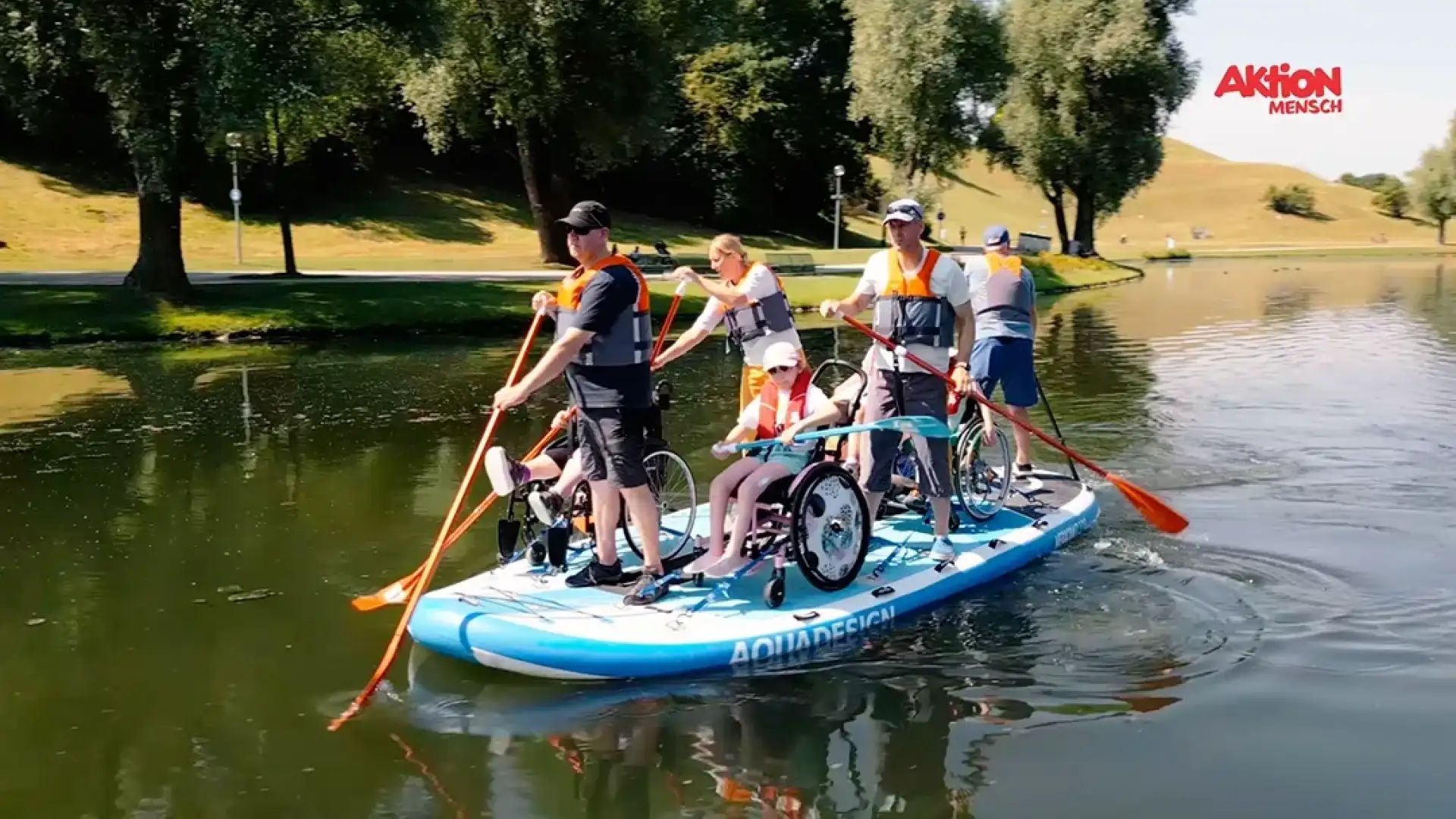 Video zum Stand-Up-Paddleboard für Rollis