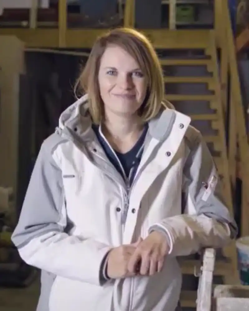 Jessica Müller, die Meisterin des Betriebs Malerwerkstätte Karl Müller.