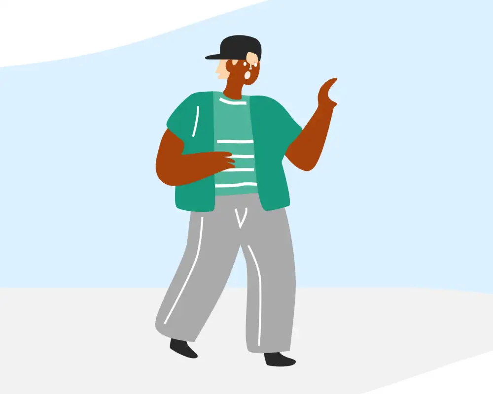 Die Grafik einer Person, die eine*n Verteidiger*in darstellt, eine der Rollen bei Mobbing.