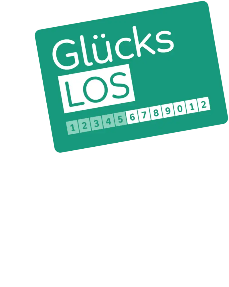 Das grüne Glücks-Los der Aktion Mensch.