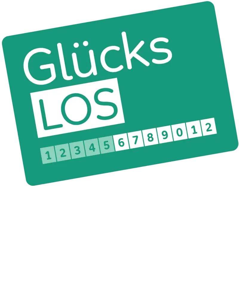 Das grüne Glücks-Los der Aktion Mensch.