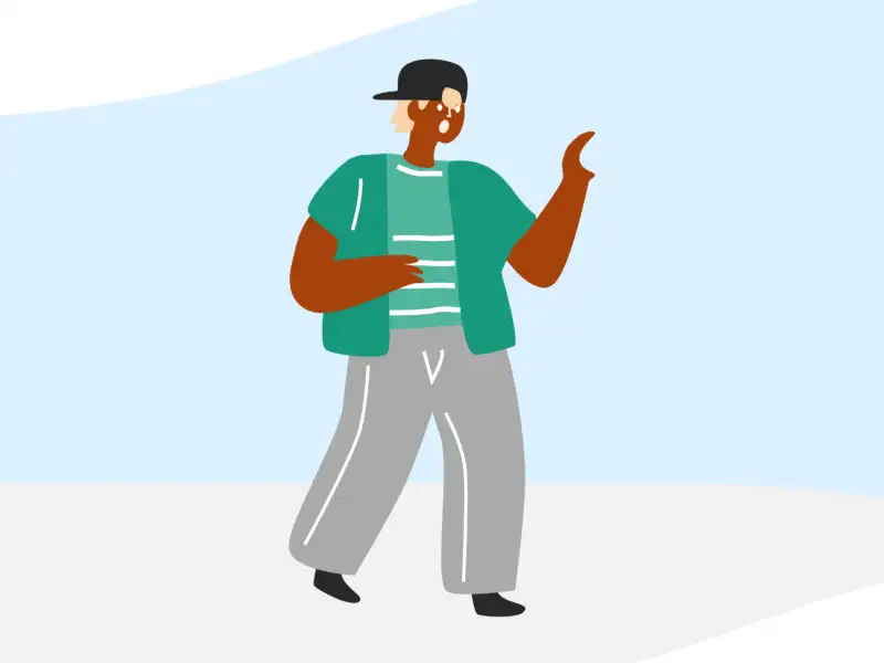 Die Grafik einer Person, die eine*n Verteidiger*in darstellt, eine der Rollen bei Mobbing.