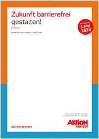 AM Plakat 5 Mai Zukunft barrierefrei gestalten