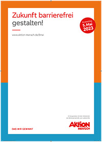 AM Plakat 5 Mai Zukunft barrierefrei gestalten