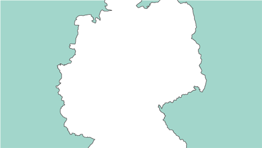 Deutschlandkarte mit nacheinander aufploppenden Gewinner*innen-Pins