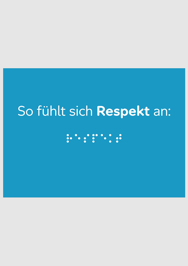 So fühlt sich Respekt an (DIN A6) blau