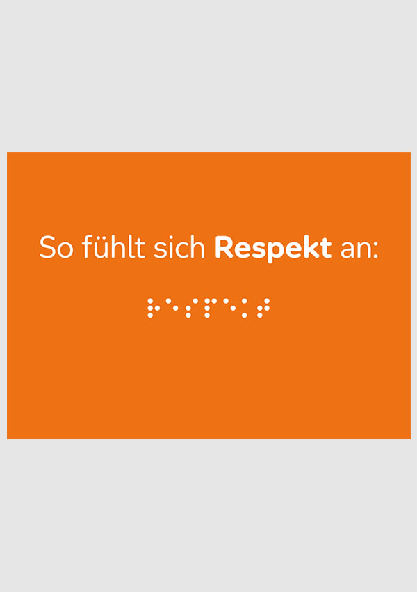 So fühlt sich Respekt an (DIN A6) orange