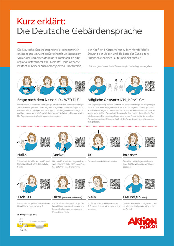 Kurz erklärt: Die Deutsche Gebärdensprache und das Fingeralphabet