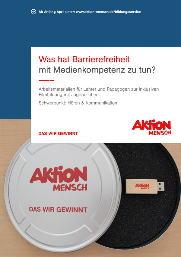 Inklusive Filmbildung - alles auf einem Stick (vergriffen, wird derzeit nachproduziert)
