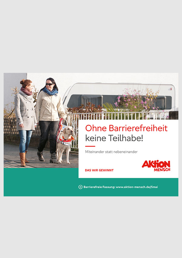 Ohne Barrierefreiheit keine Teilhabe! (zum Download)