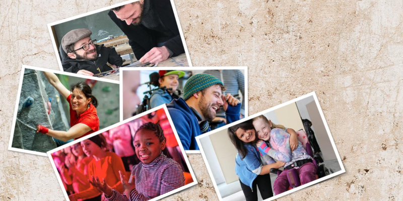 Eine Collage mit Fotos von Protagonisten aus unseren Menschen & Geschichten-Beiträgen.
