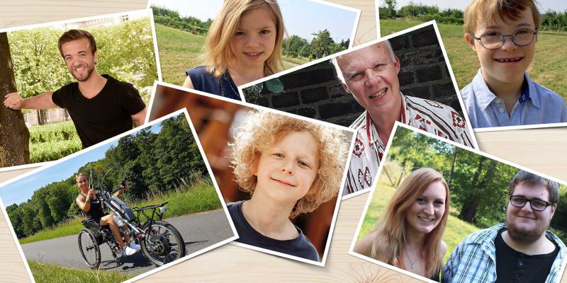 Eine Foto-Collage mit Bildern verschiedener Menschen.