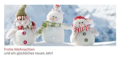 3 kleine Schneemänner
