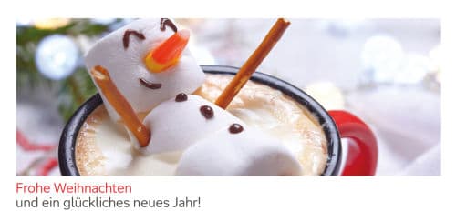 Schneemann aus Marshmallow