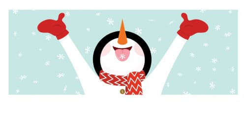 Schneemann Illustration