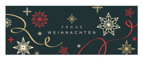 FROHE WEIHNACHTEN mit Sternen