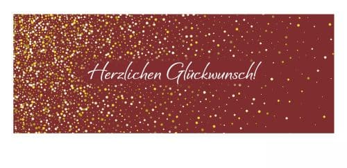 Herzlichen Glückwunsch! mit Punkten