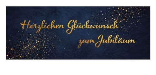 Herzlichen Glückwunsch zum Jubiläum in Gold