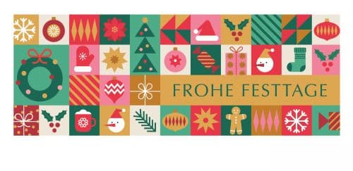 ROHE FESTTAGE mit graphischen Kacheln